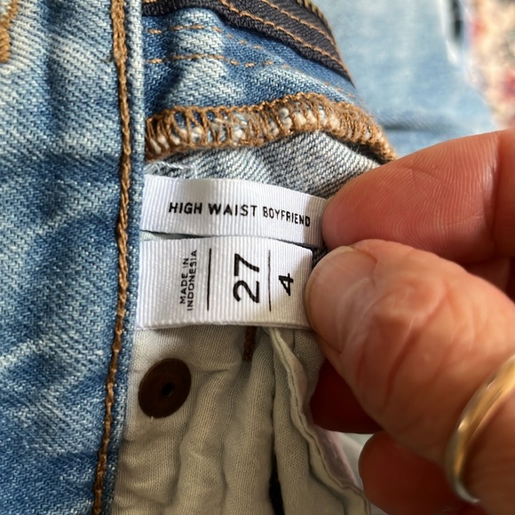 Loft High Waisted Boyfriend Jeans - Picture 8 of 8